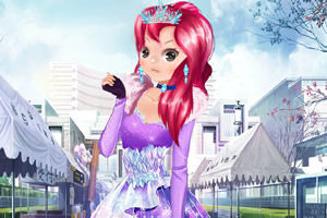 漂亮女孩过冬天