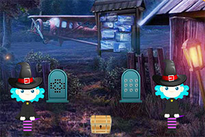 万圣节男孩逃走