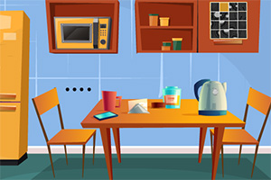 逃离漂亮的厨房