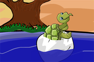 救援受困的小海龟