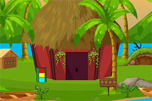 逃离岛屿上的房