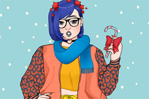 胖女孩的冬日时尚