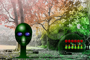 逃离飞行物遗落地