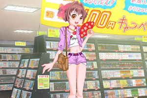 漂亮女孩出国度假