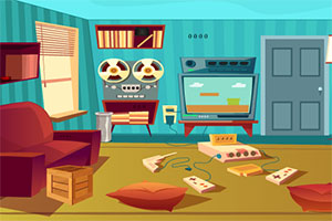 美丽的客厅逃生