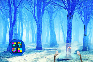 逃出冬季的森林