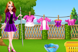 妈妈和小宝宝洗衣日