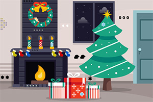 逃离美丽圣诞屋