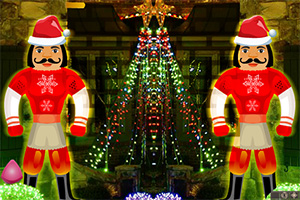 逃离圣诞灯饰街道