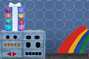 救援幸福的男孩