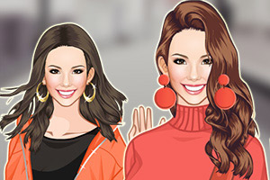 时尚珊瑚橙装扮