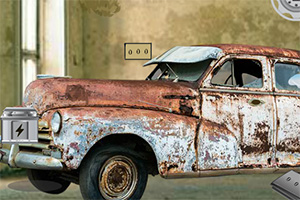 逃离破旧的车库