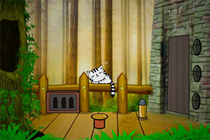 中年妇女森林逃脱