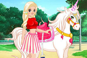 可爱公主和她的宠物