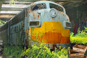 逃离地铁站出口