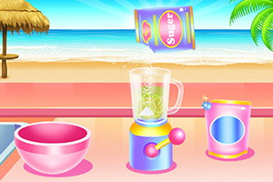 制作冰镇水果茶