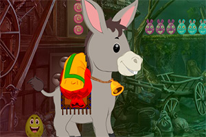 救援灰色小毛驴