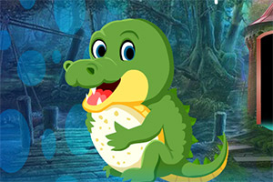 救援小锯鳄宝宝