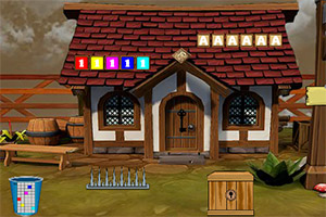 困在木头屋的女孩