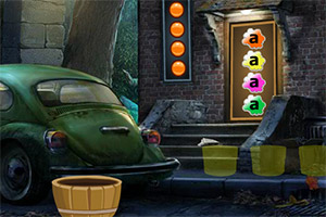 救援吹泡泡的男孩