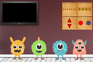 害怕的男孩逃跑