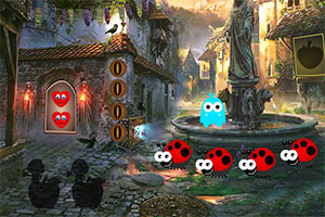 抱彩蛋的鸭子逃脱