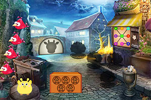 蓝恐龙宝宝逃脱