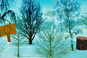 逃出冬季小树林