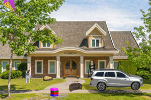 逃离混乱的现场