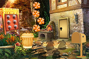 可爱的山羊逃跑