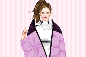 时尚的冬季运动服